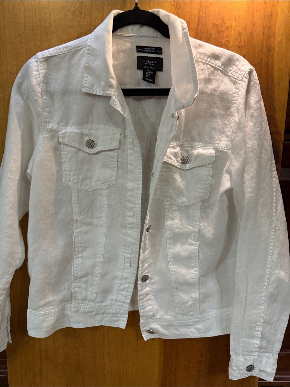 Jones New York White Denim Jacket